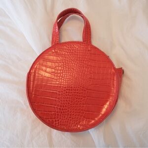 Faux Croc Handbag